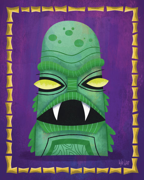 Kyle Blair "Universal Tikis - The Creature" print