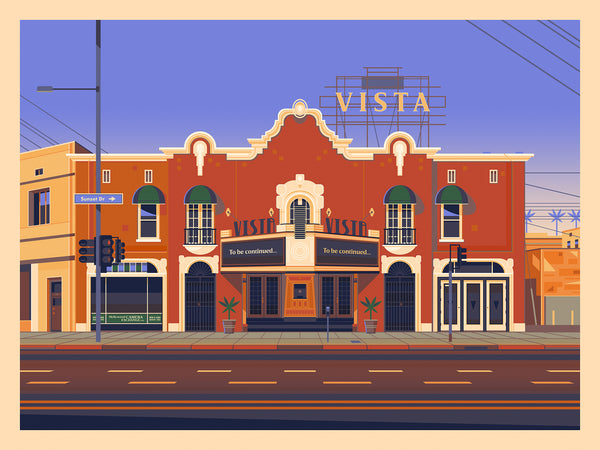 George Townley “Vista Theatre (Retrospective Edition)" Framed Print
