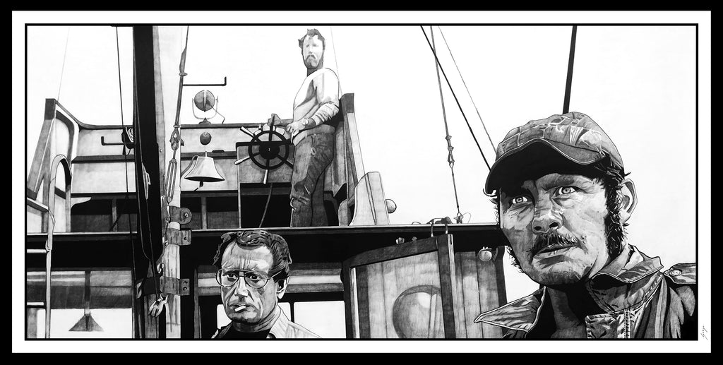 Carles Ganya "We're Going to Need A Bigger Boat" Print