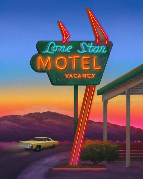 Zita Walker "Lone Star Motel" Print