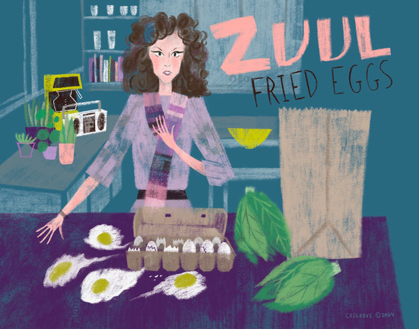 Kate Cosgrove "ZUUL Fried Eggs" Print