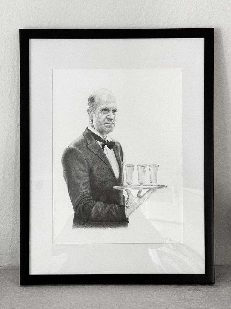 Ryan Prestridge "Drinks with Friends: The Caretaker" Framed