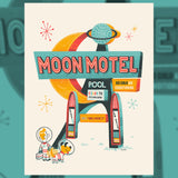 Ian Glaubinger "Moon Motel" print
