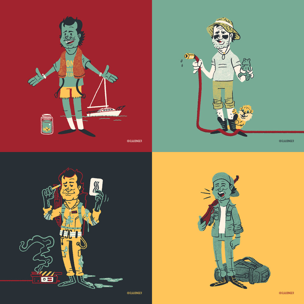 Ian Glaubinger "Back to the 1980s: Bill Murray" Print Set