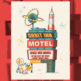 Ian Glaubinger "Orbit Inn Motel" print