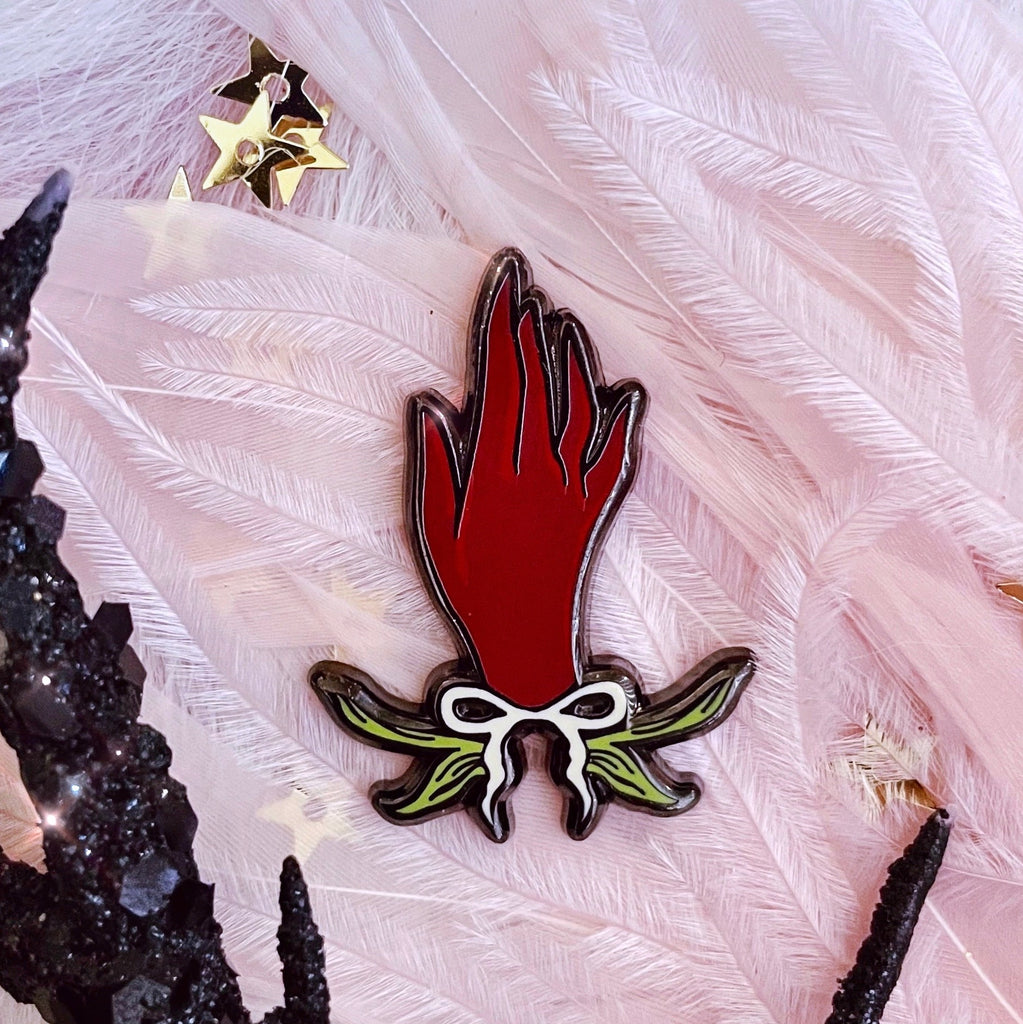 Lilly Baik "Red Right Hand" pin