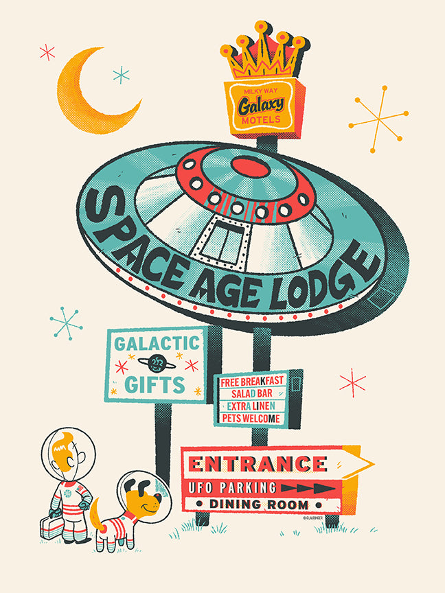 Ian Glaubinger "Space Age Lodge" print