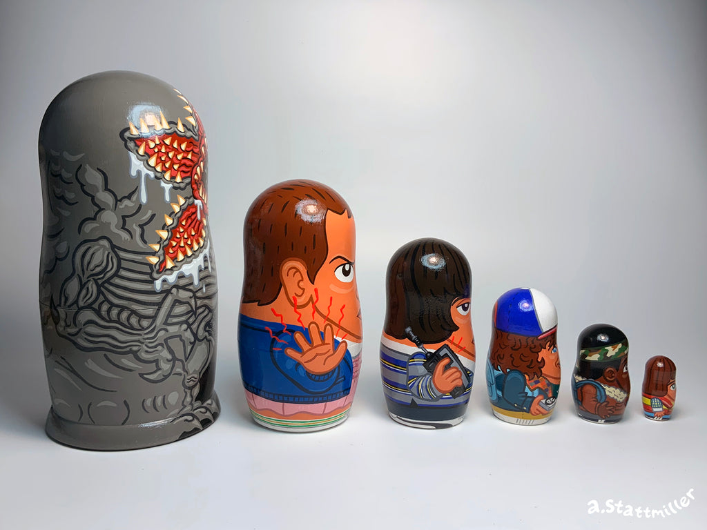 Andy Stattmiller "Stranger Things Nesting Dolls" Gallery1988