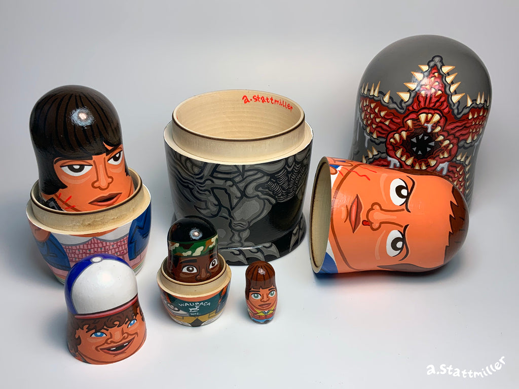 Andy Stattmiller "Stranger Things Nesting Dolls" Gallery1988