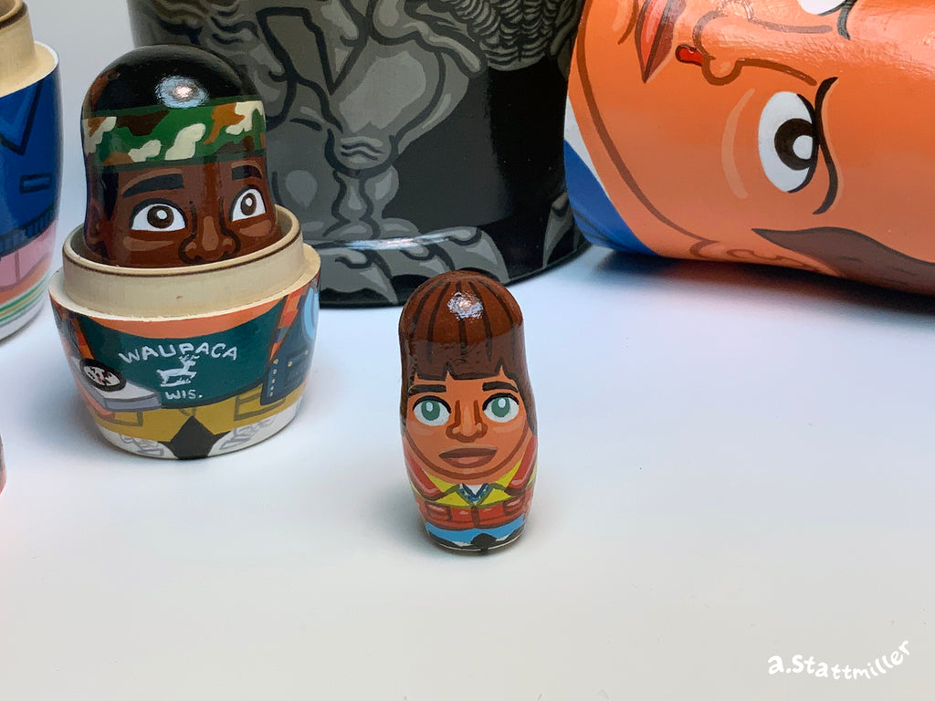 Andy Stattmiller "Stranger Things Nesting Dolls" Gallery1988