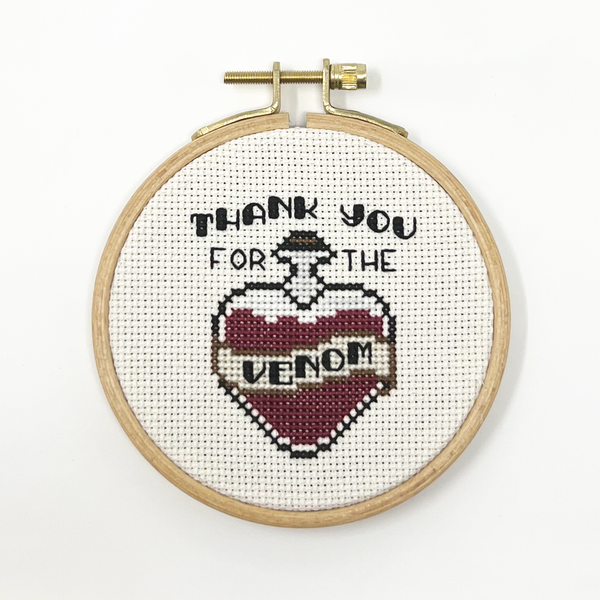 CryBaby Cross Stitch "Thank You for the Venom"