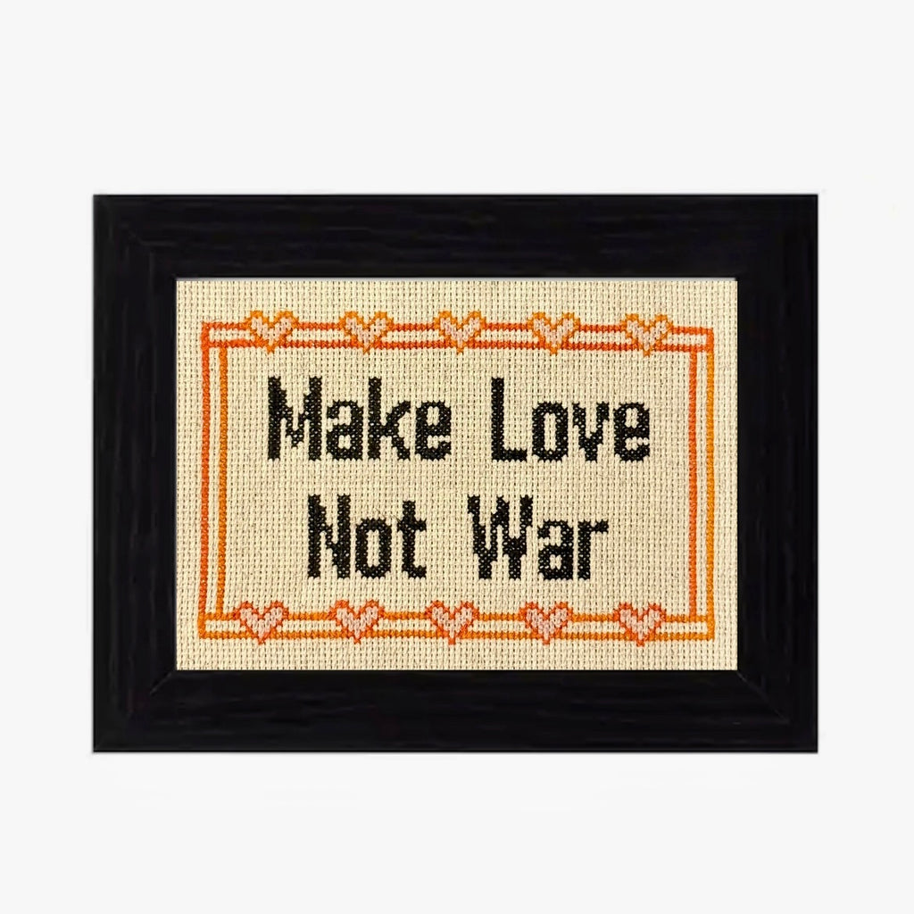 WuStitch "Make Love Not War"