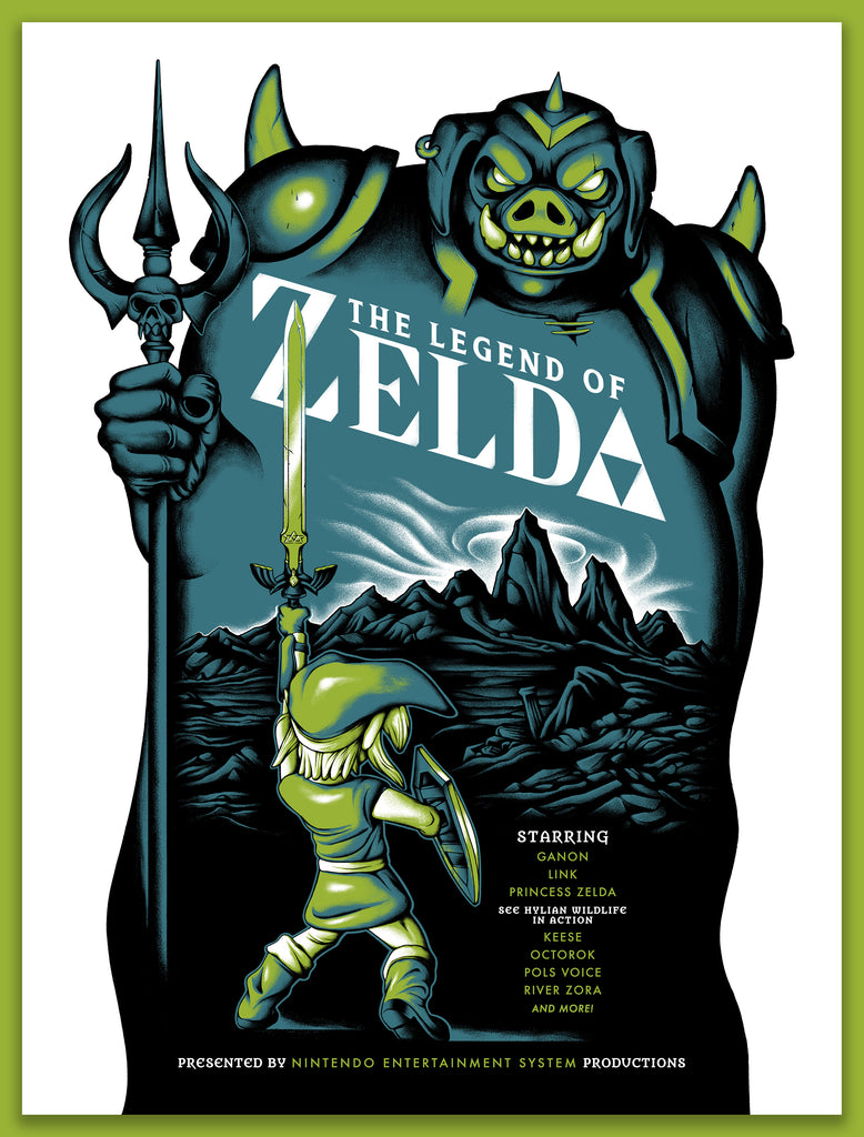 Ryan Brinkerhoff "The Legend of Zelda" print
