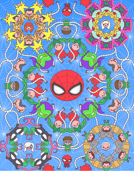 100% Soft "Spider-Man" Print