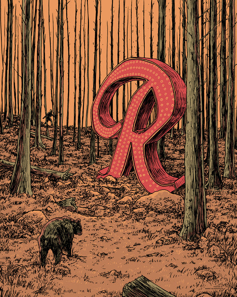 Barry Blankenship "Rain R Bear" Print