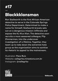 Title Cards "#17 Blackkklansman" Framed Print