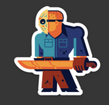 Tom Whalen "Springwood Vs Crystal Lake" Sticker Set