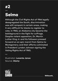 Title Cards "#2 Selma" Framed Print