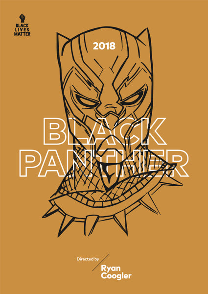 Title Cards "#5 Black Panther" Print