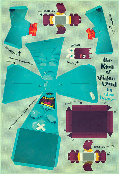 Adam Hoppus "The King of Video Land" Print