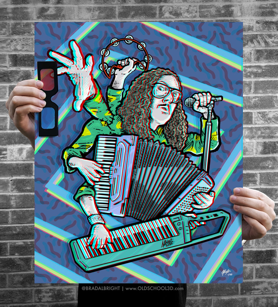 Brad Albright "Weird Al...in 3D for Realz!" 3D Poster