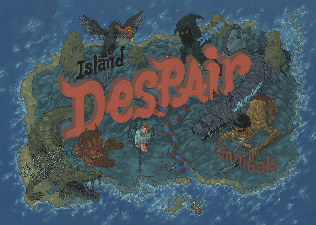 Andrew DeGraff "The Island of Despair, Night One"