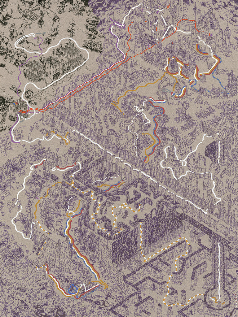 Andrew DeGraff "Paths of the Labyrinth" Print