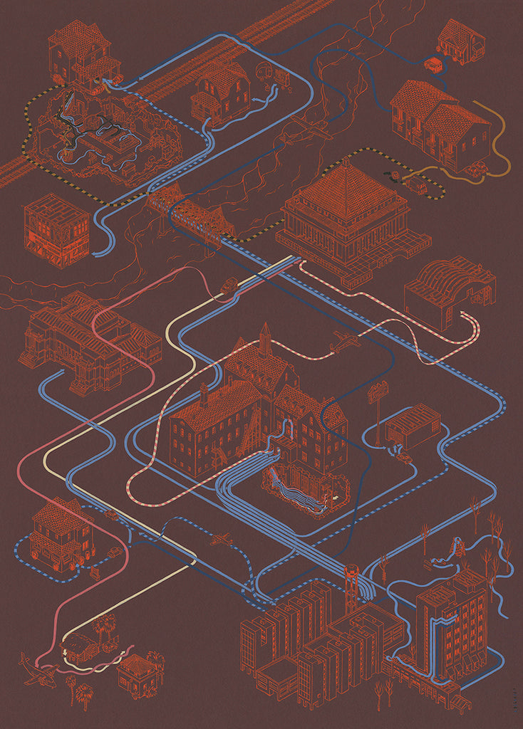 Andrew DeGraff "Paths of the Starling" Print