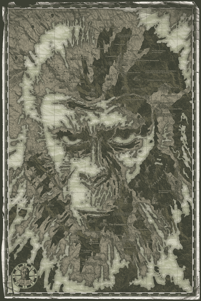 Anthony Petrie "Ape-ocalyptic Zone" Print