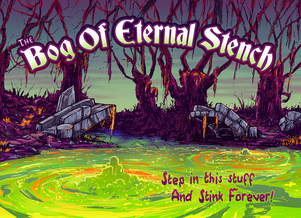 Barry Blankenship "The Bog of Eternal Stench" Postcard Print
