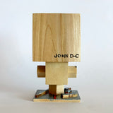 John D-C "Blade Wood Head"  Plastic Free Inaction Figure