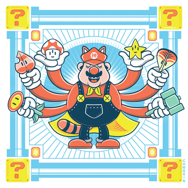 Chogrin "Super Guru Mario" print
