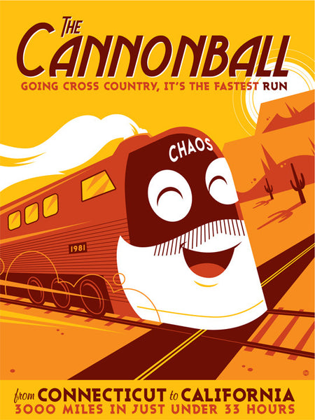 Dave Perillo "The Cannonball" Print
