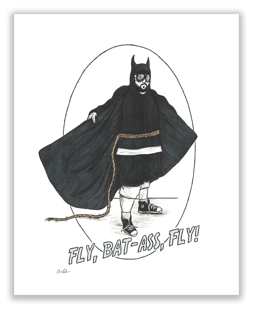 Carrie Anne Hudson "Bat-Ass!" Print