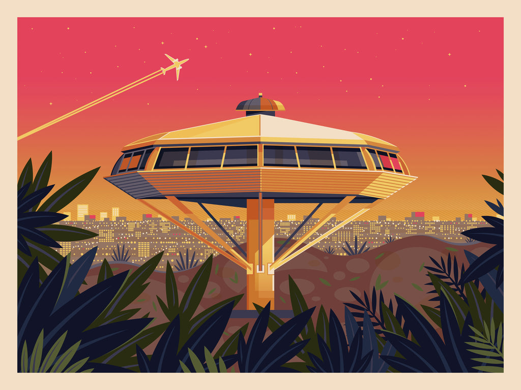 George Townley "Chemosphere at Sunset" Print