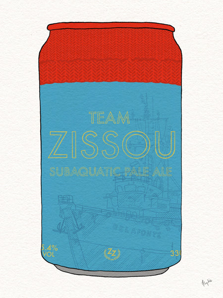 Chris Floyd "Team Zissou Subaquatic Pale Ale" Print