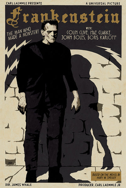 Chris Walker "Frankenstein (1931)" Print