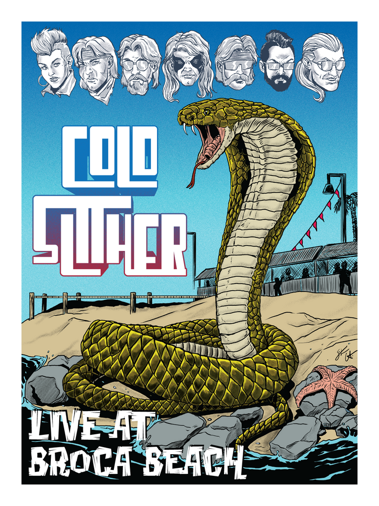 Steve Chesworth "Cold Slither Live at Broca Beach" Print
