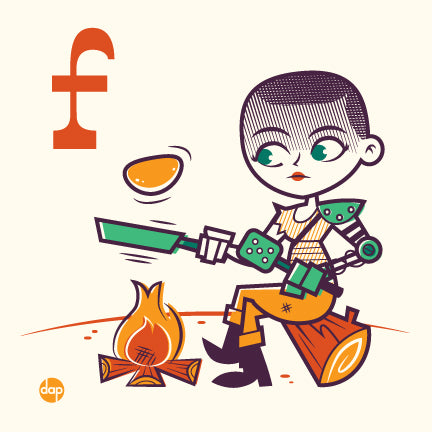 Dave Perillo "F is for Flipping Flapjacks" Print