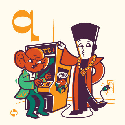 Dave Perillo "Q is for Quiting Qbert" Print