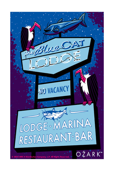 Doug LaRocca "The Blue Cat" Print