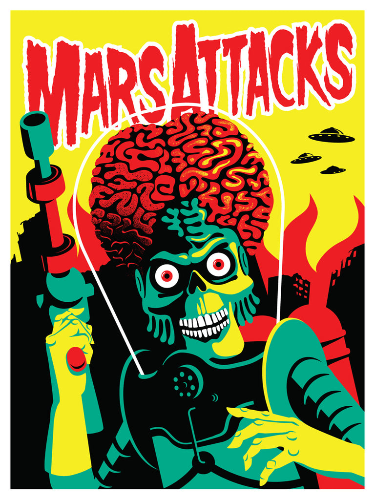 Dan Stiles "Mars Attacks" Print