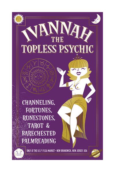 Doug LaRocca "Ivannah The Topless Psychic" Print