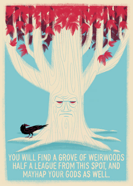 Doug LaRocca "Under the Weirwood Tree" Postcard Print