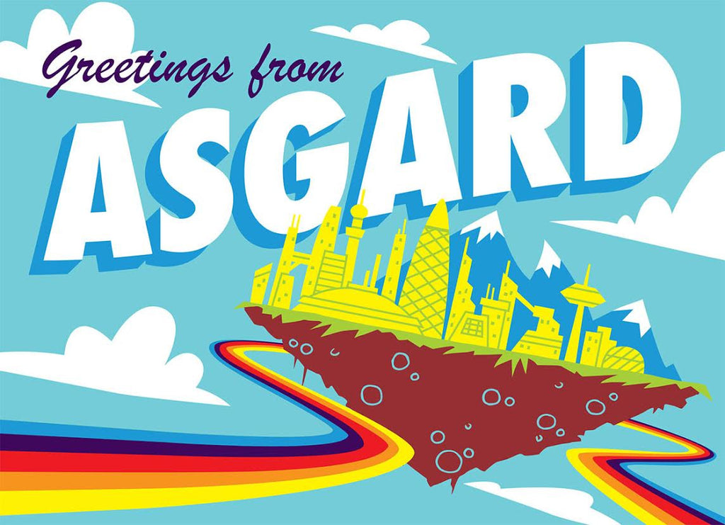 Doug LaRocca "Greetings from Asgard" Postcard Print