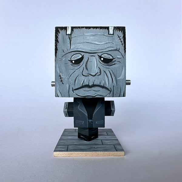 John D-C "Frankenstein "Wood Head" (Plastic Free Inaction Figures)