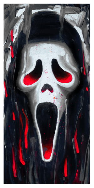 Tristan Young "Ghostface (Black & Red Variant)" Print
