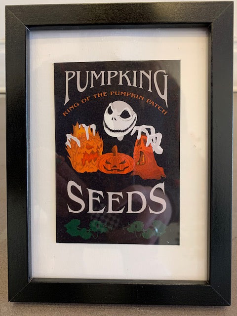 Eleanor "Pumpking Seeds" Framed Print