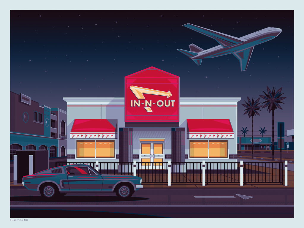 George Townley "In N Out LAX (Night Variant)" Print