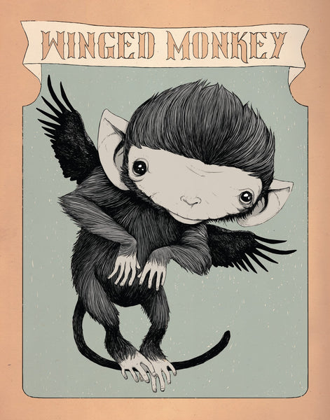 Isaac Bidwell "Winged Monkey" Canvas Print